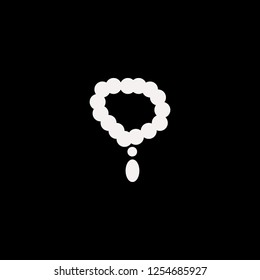 necklace vector icon. flat necklace design. necklace illustration for graphic 