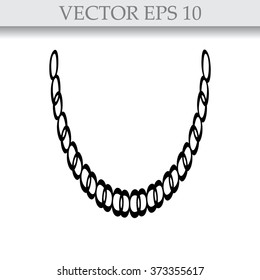 Necklace Vector Icon Illustration