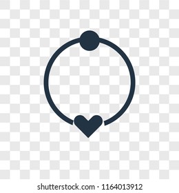 Necklace vector icon isolated on transparent background, Necklace logo concept