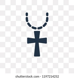 Necklace vector icon isolated on transparent background, Necklace transparency concept can be used web and mobile