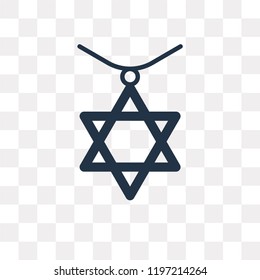 Necklace vector icon isolated on transparent background, Necklace transparency concept can be used web and mobile