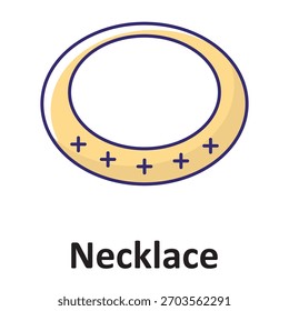 Necklace Vector Icon which can easily modify or edit