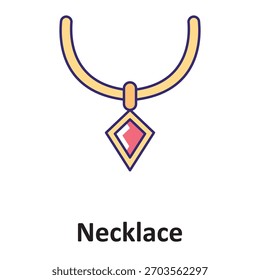 Icono del Vector del collar que puede modificar o editar fácilmente