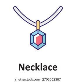 Necklace Vector Icon which can easily modify or edit

