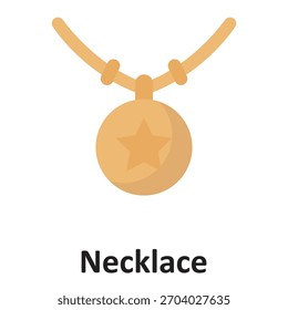 Necklace Vector Icon which can easily modify or edit