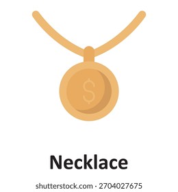 Necklace Vector Icon which can easily modify or edit