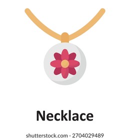 Necklace Vector Icon which can easily modify or edit