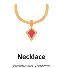 Necklace Vector Icon which can easily modify or edit