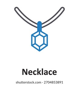 Necklace Vector Icon which can easily modify or edit

