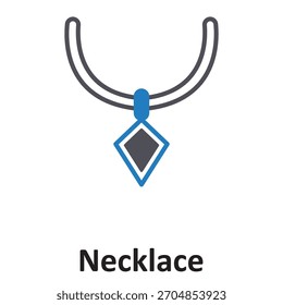 Necklace Vector Icon which can easily modify or edit

