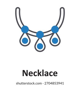 Necklace Vector Icon which can easily modify or edit

