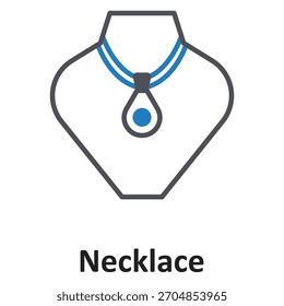 Necklace Vector Icon which can easily modify or edit


