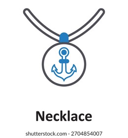 Necklace Vector Icon which can easily modify or edit

