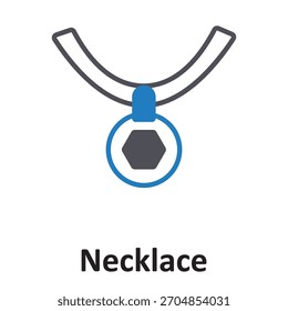 Necklace Vector Icon which can easily modify or edit

