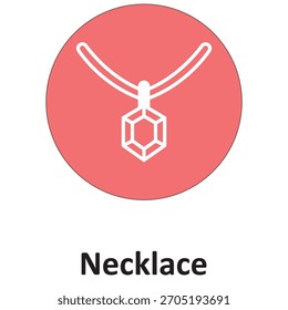 Necklace Vector Icon which can easily modify or edit