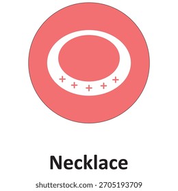 Necklace Vector Icon which can easily modify or edit

