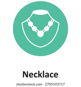 Necklace Vector Icon which can easily modify or edit


