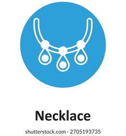 Necklace Vector Icon which can easily modify or edit

