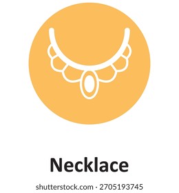 Necklace Vector Icon which can easily modify or edit

