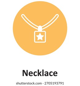Necklace Vector Icon which can easily modify or edit