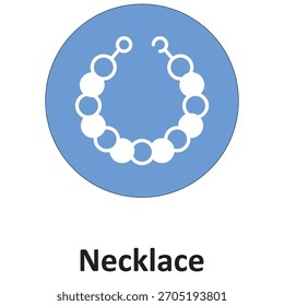Necklace Vector Icon which can easily modify or edit