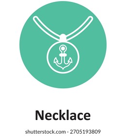Necklace Vector Icon which can easily modify or edit