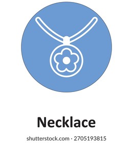 Necklace Vector Icon which can easily modify or edit

