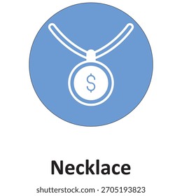 Necklace Vector Icon which can easily modify or edit

