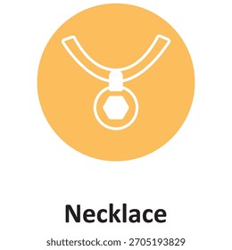 Necklace Vector Icon which can easily modify or edit

