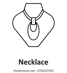 Necklace Vector Icon which can easily modify or edit


