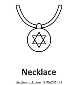 Necklace Vector Icon which can easily modify or edit

