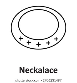 Necklace Vector Icon which can easily modify or edit

