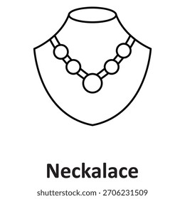Necklace Vector Icon which can easily modify or edit

