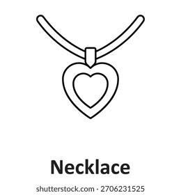Necklace Vector Icon which can easily modify or edit

