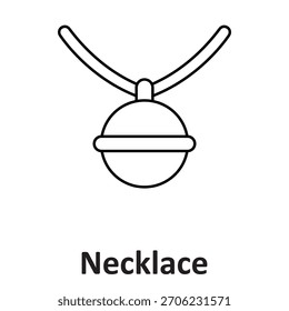 Necklace Vector Icon which can easily modify or edit

