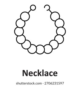 Necklace Vector Icon which can easily modify or edit

