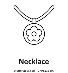 Necklace Vector Icon which can easily modify or edit

