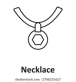 Necklace Vector Icon which can easily modify or edit

