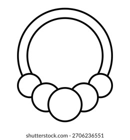 Necklace Vector Icon which can easily modify or edit

