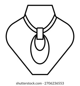 Necklace Vector Icon which can easily modify or edit

