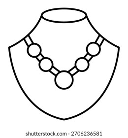 Necklace Vector Icon which can easily modify or edit

