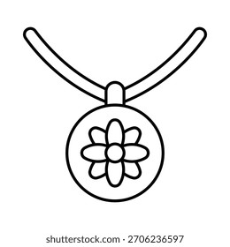 Icono del Vector del collar que puede modificar o editar fácilmente

