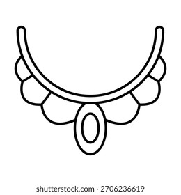 Necklace Vector Icon which can easily modify or edit

