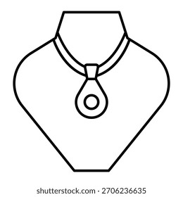 Necklace Vector Icon which can easily modify or edit

