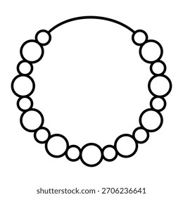 Necklace Vector Icon which can easily modify or edit

