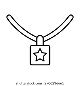 Necklace Vector Icon which can easily modify or edit

