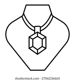 Necklace Vector Icon which can easily modify or edit

