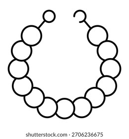 Necklace Vector Icon which can easily modify or edit

