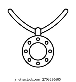 Necklace Vector Icon which can easily modify or edit

