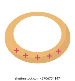 Necklace Vector Icon which can easily modify or edit

